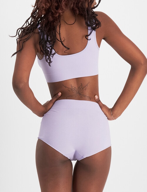 Bonds Seamless Full Brief, Lilac Ice product photo View 03 L