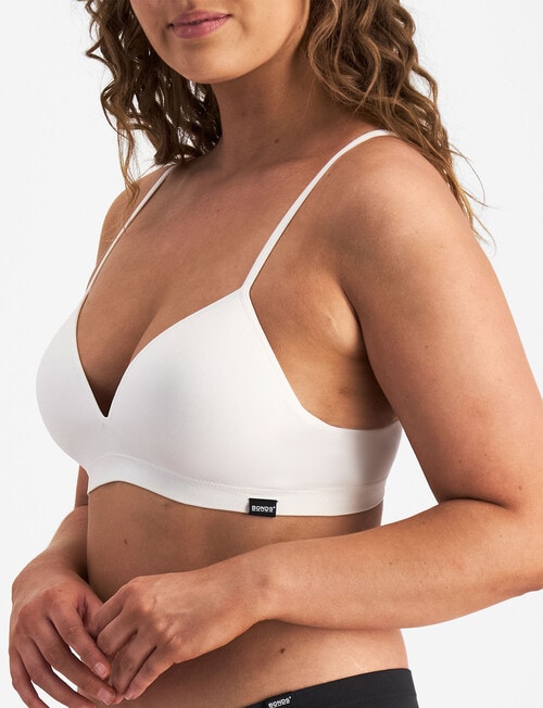 Bonds Match Its Wire Free Bra, White product photo View 02 L