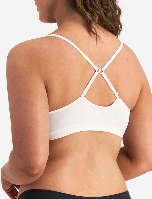 Bonds Match Its Wire Free Bra, White product photo View 04 L