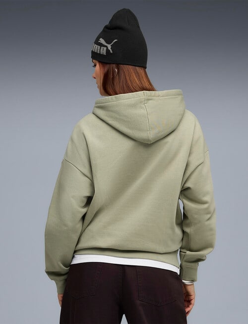 Puma Essential Oversized Hoodie, Lux Army product photo View 02 L