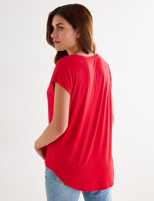 Bodycode Boxy Tee, Crimson product photo View 02 L