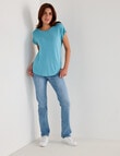 Bodycode Boxy Tee, Nile Blue product photo View 03 S