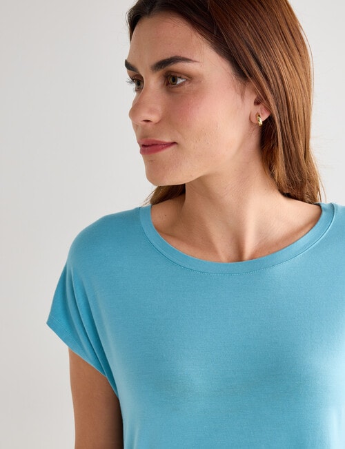 Bodycode Boxy Tee, Nile Blue product photo View 04 L