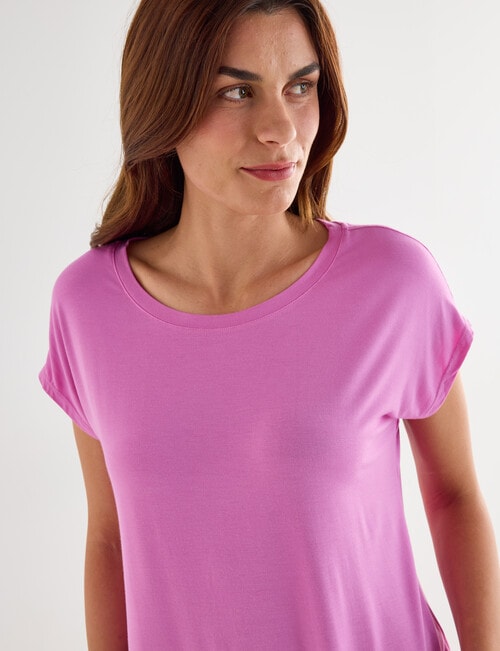 Bodycode Boxy Tee, Hyper Violet product photo View 04 L