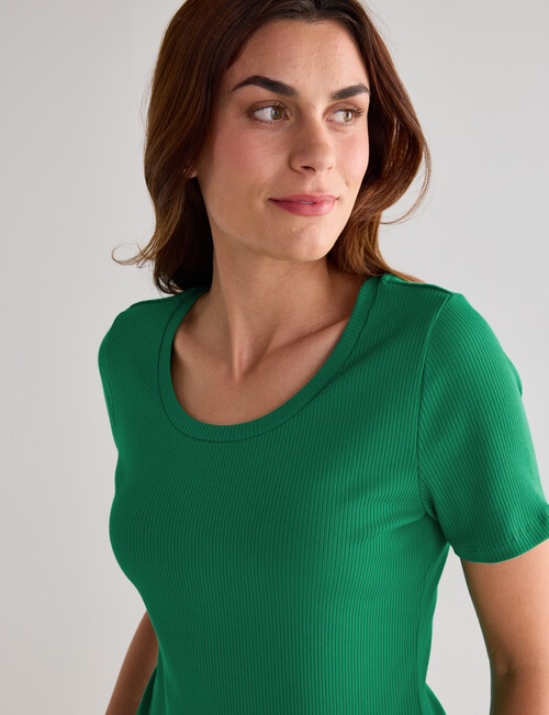 Bodycode Rib Tee, Amazon Green product photo