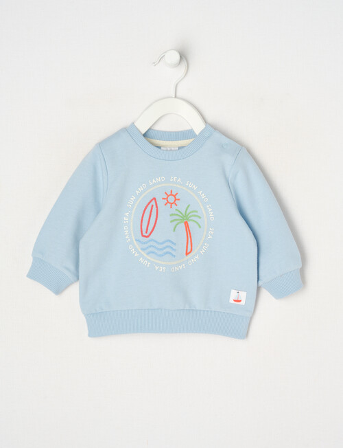 Teeny Weeny Sweatshirt, Sky Blue product photo