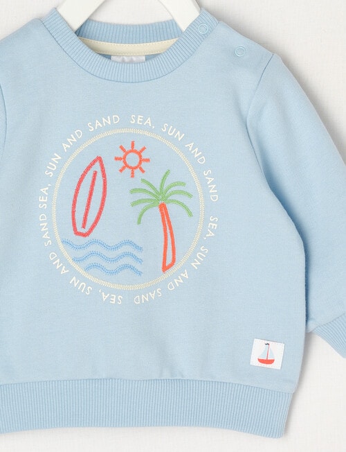 Teeny Weeny Sweatshirt, Sky Blue product photo View 02 L