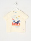 Teeny Weeny Whale Short Sleeve Tee, Cream product photo
