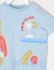 Teeny Weeny Short Sleeve Tee, Sky Blue product photo View 02 S