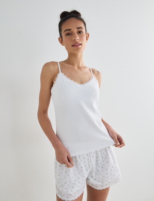 Zest Sleep Sleep Tank Top, White product photo