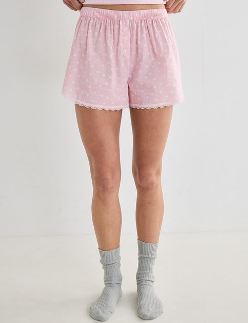 Zest Sleep Sleep Short, Pink Polka Dot product photo