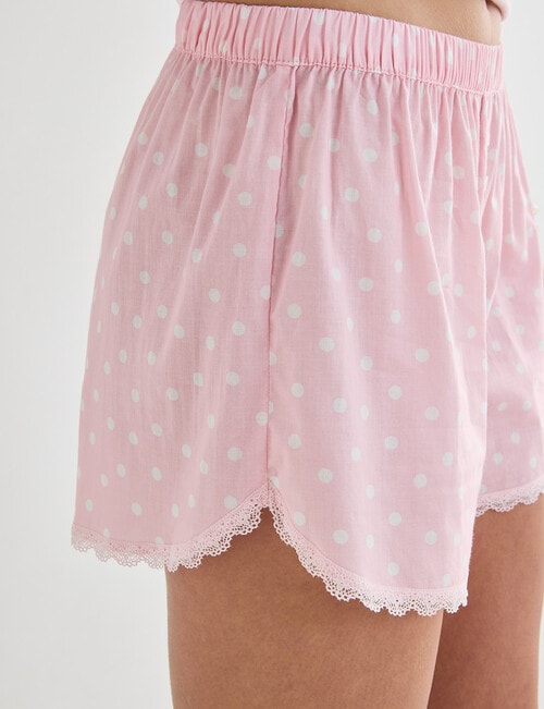 Zest Sleep Sleep Short, Pink Polka Dot product photo View 04 L