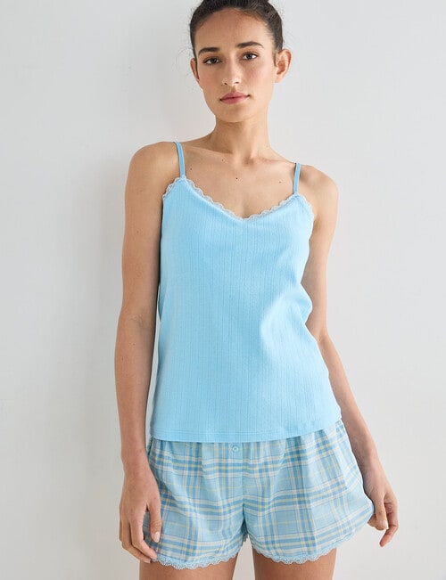 Zest Sleep Sleep Short, Blue Check product photo View 04 L