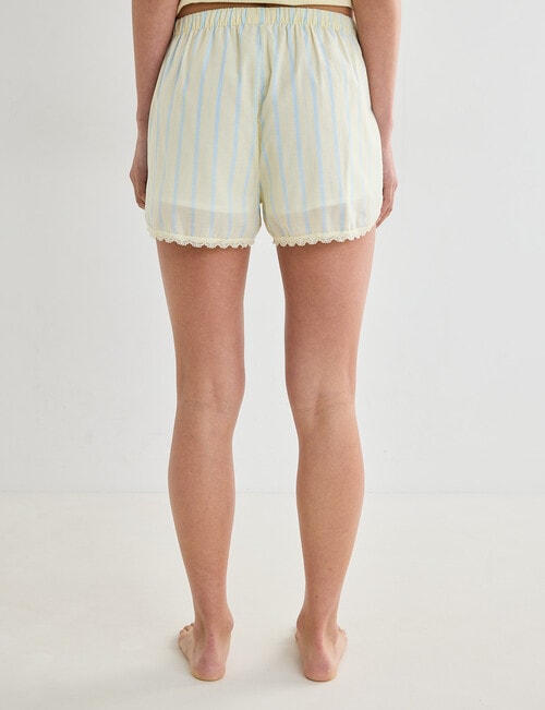 Zest Sleep Sleep Short, Yellow & Blue Stripe product photo View 02 L