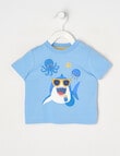 Teeny Weeny Short Sleeve Tee, Sea Blue product photo