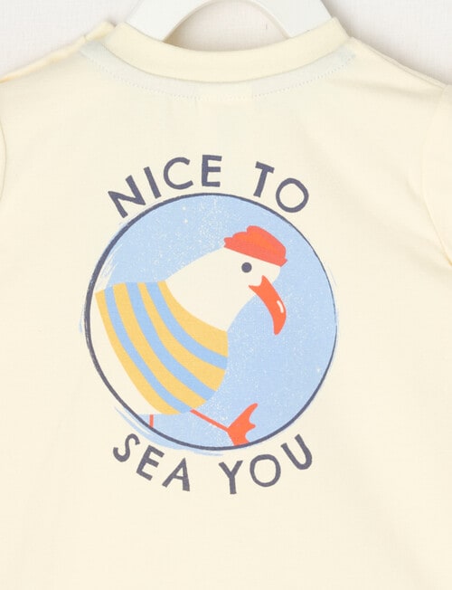 Teeny Weeny Short Sleeve Tee, Cream product photo View 02 L