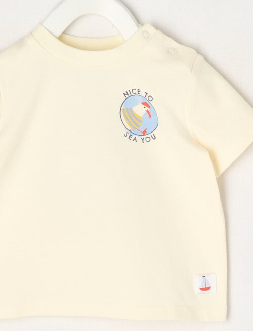 Teeny Weeny Short Sleeve Tee, Cream product photo View 03 L