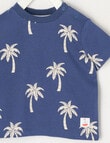 Teeny Weeny Palm Short Sleeve Tee, Navy product photo View 02 S
