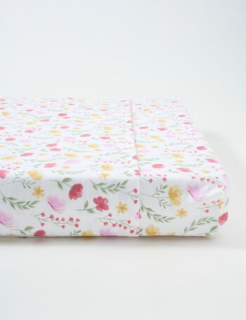 Teeny Weeny Flannelette Fit/Flat Cot Sheet Set, Wild Flowers product photo