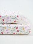 Teeny Weeny Flannelette Fit x2 Cot Sheet Set, Wild Flowers product photo