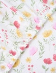 Teeny Weeny Flannelette Bassinet Fitted Sheets x2, Wild Flowers product photo View 03 S