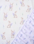 Teeny Weeny Flannelette Bedside Sleeper Fit Sheets x2, Lavender product photo View 03 S