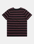 Champion Stripe Short Sleeve Tee, Black product photo View 02 S