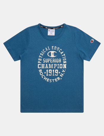 Champion Graphic Short Sleeve Tee, Teal product photo