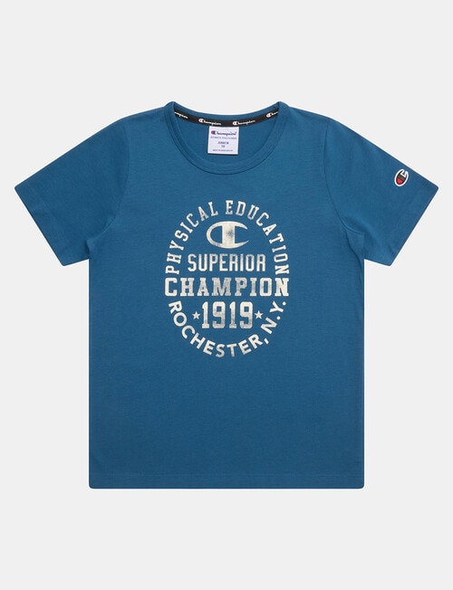 Champion Graphic Short Sleeve Tee, Teal product photo