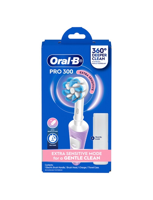 Oral B Pro300 Electric Toothbrush, Lilac product photo View 04 L