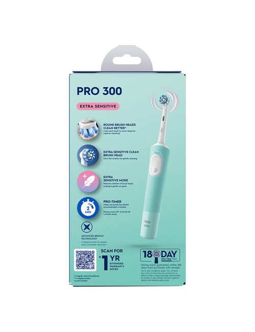 Oral B Pro300 Electric Toothbrush, Mint product photo View 05 L