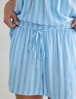 Zest Sleep Stripe PJ Set, Blue product photo View 06 S