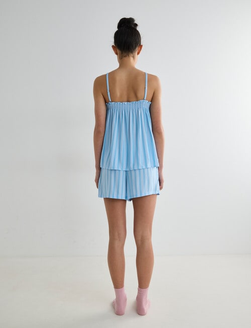 Zest Sleep Stripe PJ Set, Blue product photo View 02 L