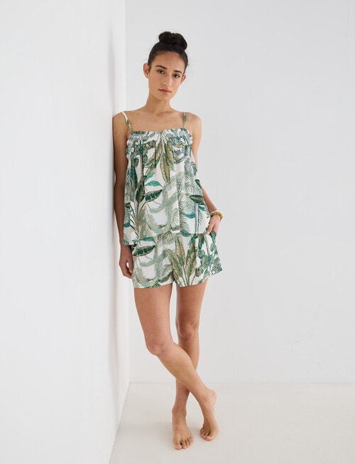 Zest Sleep Palm PJ Set, Green product photo View 03 L