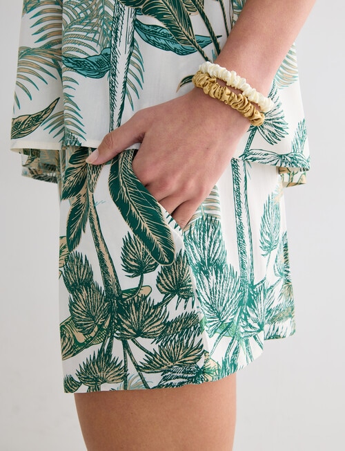 Zest Sleep Palm PJ Set, Green product photo View 06 L