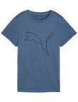 Puma Essential Heather Tee, Dark Indigo Heather product photo