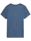 Puma Essential Heather Tee, Dark Indigo Heather product photo View 02 S