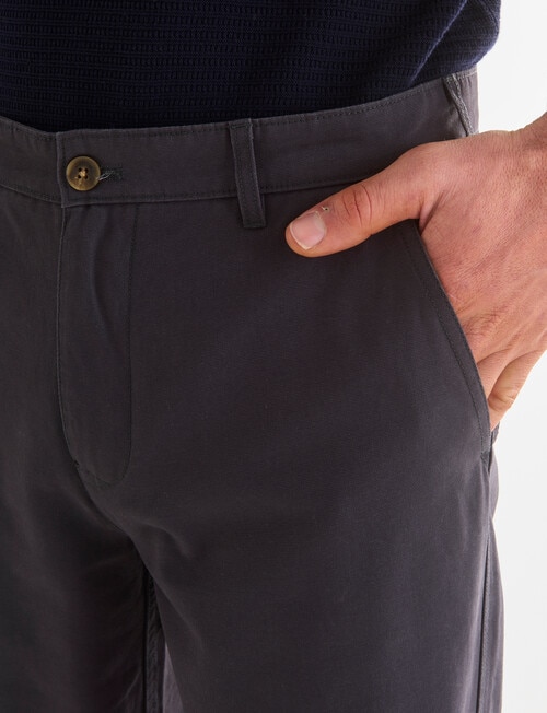 Gasoline Wide Leg Chino Pants, Black product photo View 04 L