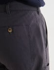 Gasoline Wide Leg Chino Pants, Black product photo View 07 S