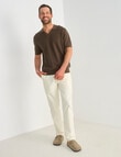 Gasoline Wide Leg Chino Pants, White product photo View 03 S