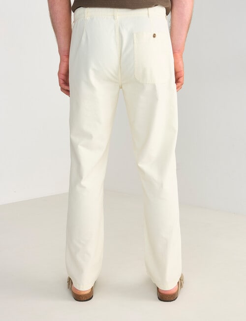 Gasoline Wide Leg Chino Pants, White product photo View 02 L