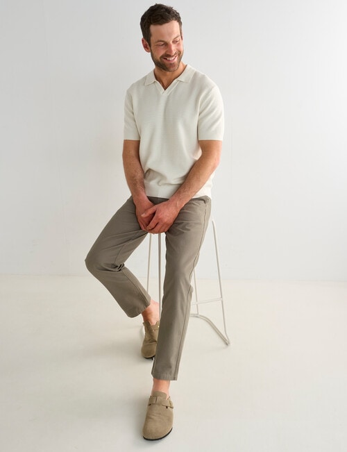 Gasoline Wide Leg Chino Pants, Khaki product photo View 03 L