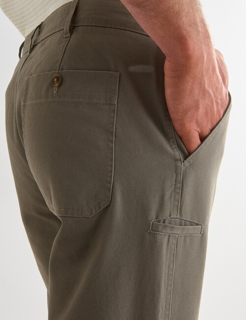 Gasoline Wide Leg Chino Pants, Khaki product photo View 04 L