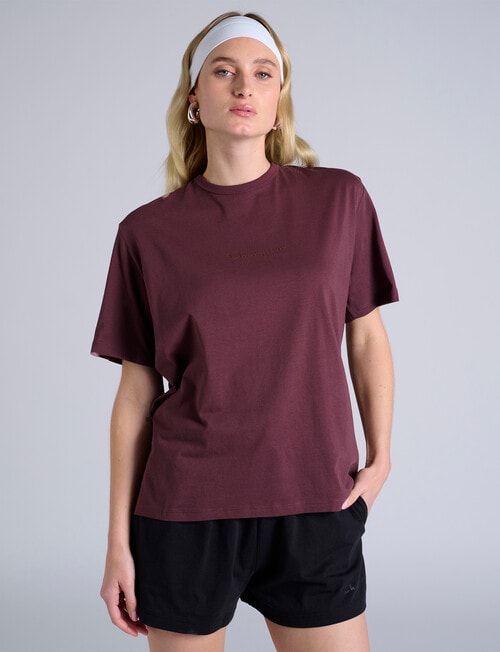 Champion Tonal Script Short Sleeve Tee, Fancy Brown product photo