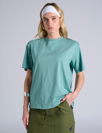 Champion Tonal Script Short Sleeve Tee, Beach Bungalow product photo