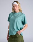 Champion Tonal Script Short Sleeve Tee, Beach Bungalow product photo View 02 S