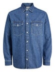 Jack & Jones Walter Denim Shirt, Light Blue Denim product photo