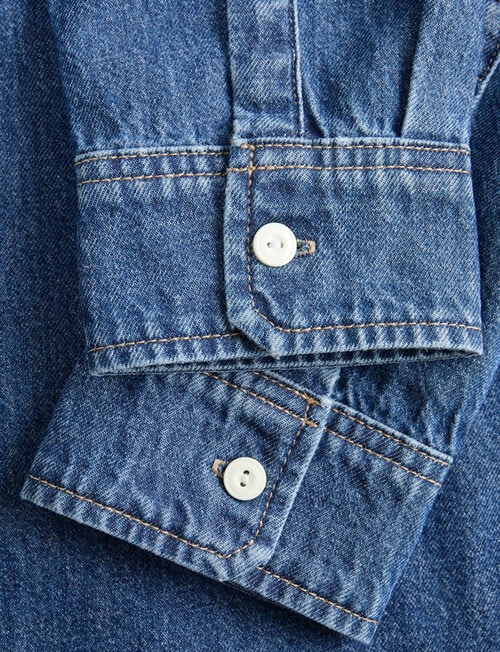 Jack & Jones Walter Denim Shirt, Light Blue Denim product photo View 03 L