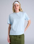 Champion Tonal Script Short Sleeve Tee, Silence Blue product photo