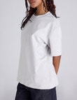 Champion Rochester Base Oversize Tee, Ivory White product photo View 02 S